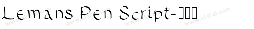Lemans Pen Script字体转换
